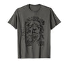 Christian Faith Apparel Lion of Judah Greater is He T-Shirt - Asphalt Grey