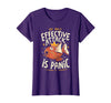 Funny My Only Effective Attack Is Panic Tee Shirt Fish My Only Effective Attack is Panic T-Shirt - Purple