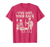 Halloween Costume For Doctor I've Got Your Back I've Got Your Back Halloween Skeleton Doctor Costume T-Shirt - Red Heather