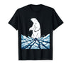 Mademark True North VBS Polar Bear Arctic Ice Design T-Shirt - Black
