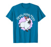 Himalayan Rabbit Mom T-Shirt in Sapphire Blue