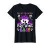 Brewing Baby Family Matching Halloween Costumes Great Grandma of The Brewing Baby Grandma to Be Halloween T-Shirt - Black