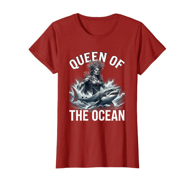 Queen of the Ocean Shark Design T-Shirt