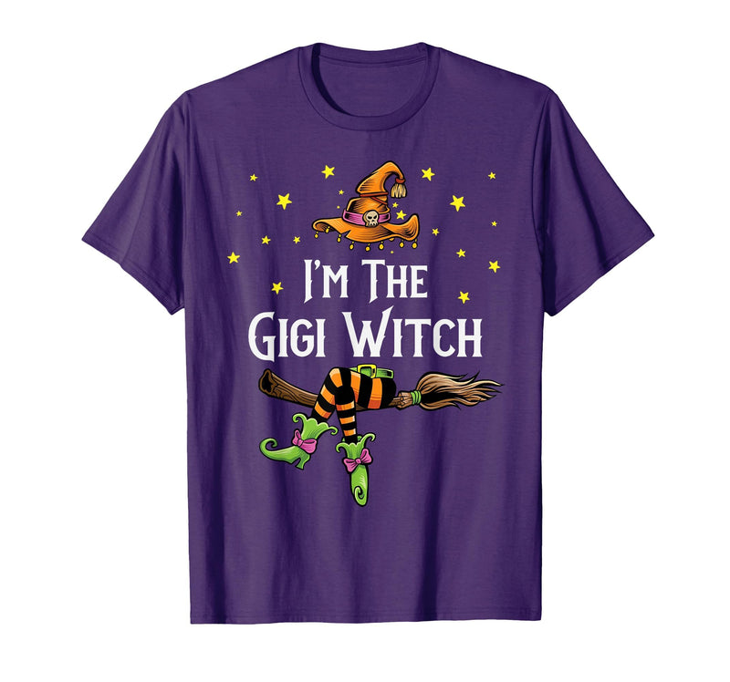 Matching Witch Halloween Costumes by Foxio Im the Gigi Witch Halloween Matching Group Costume T-Shirt - Purple