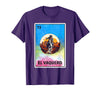 Cowboy Mexican Cards Mexican Bingo El Vaquero T-Shirt - Purple