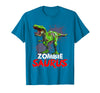 Dinosaur T Rex Zombie Saurus Halloween Kids Boys Zombie Saurus Skeleton Dinosaur T Rex Zombie Halloween Boys T-Shirt -