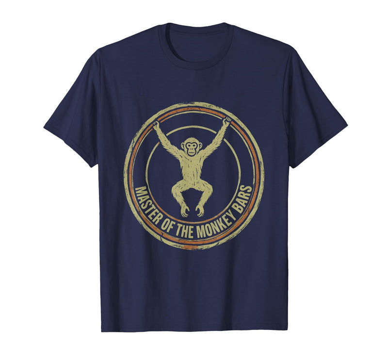 Mademark Master of the Monkey Bars Preschool Boy Design T-Shirt - Men - Navy Blue