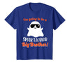 Halloween Pregnancy Announcements by HotW Big Brother Pregnancy Announcement Ghost Funny Boy Halloween T-Shirt - Royal Blue