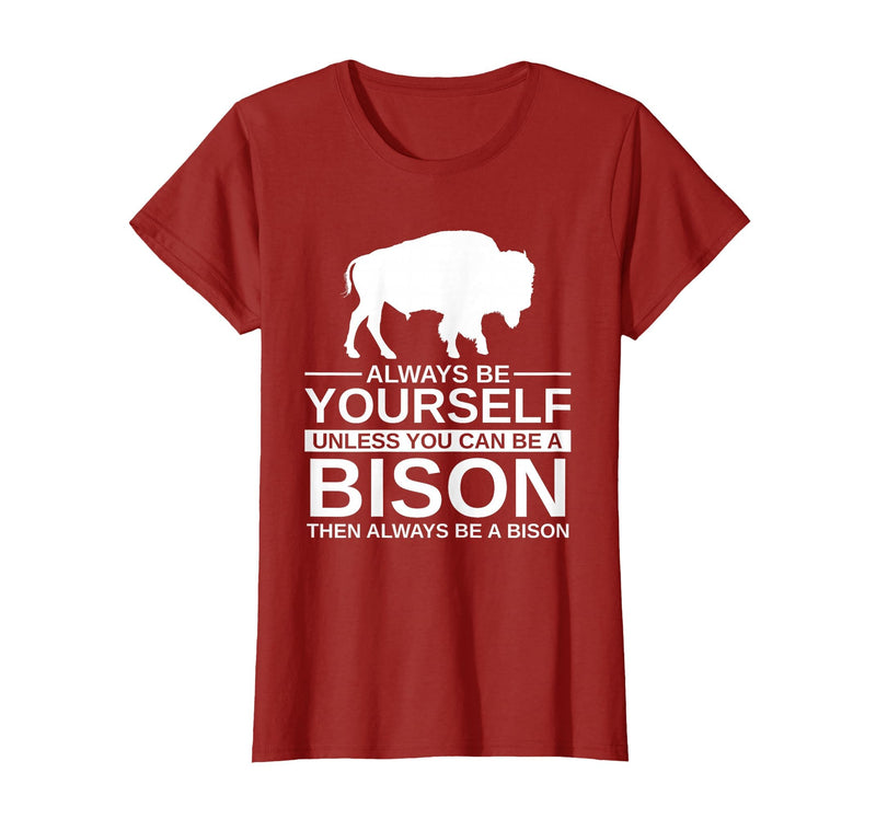 Bison Gift Bison Lover Accessories & Buffalo Stuff Cool Bison Design for Men Women Buffalo Animal Lovers Bison T-Shirt -