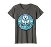 Mademark Polar Bear Lone Ice Floe Arctic Drift Design T-Shirt - Asphalt Grey