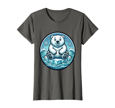 Polar Bear Lone Ice Floe Arctic Drift Design T-Shirt
