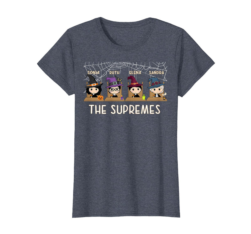 RBG Supremes Court cute gift THE SUPREMES Halloween Cute Woman Supreme Court Justices RBG T-Shirt - Heather Blue