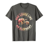 Mademark She Loves Like An Elephant Mother Child Bond T-Shirt - Men - Asphalt Grey