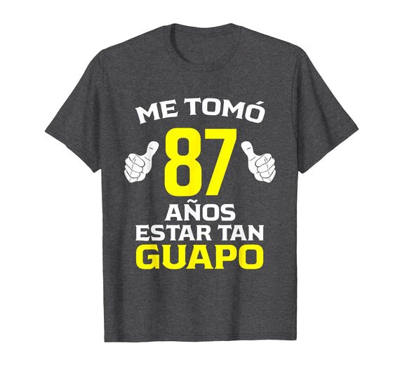 Regalos Originales para Hombre 87 Años Cool Papu 87 Años Regalo de Cumpleaños 87 para él T-Shirt - Dark Heather Grey