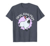 Himalayan Rabbit Mom T-Shirt in Heather Blue
