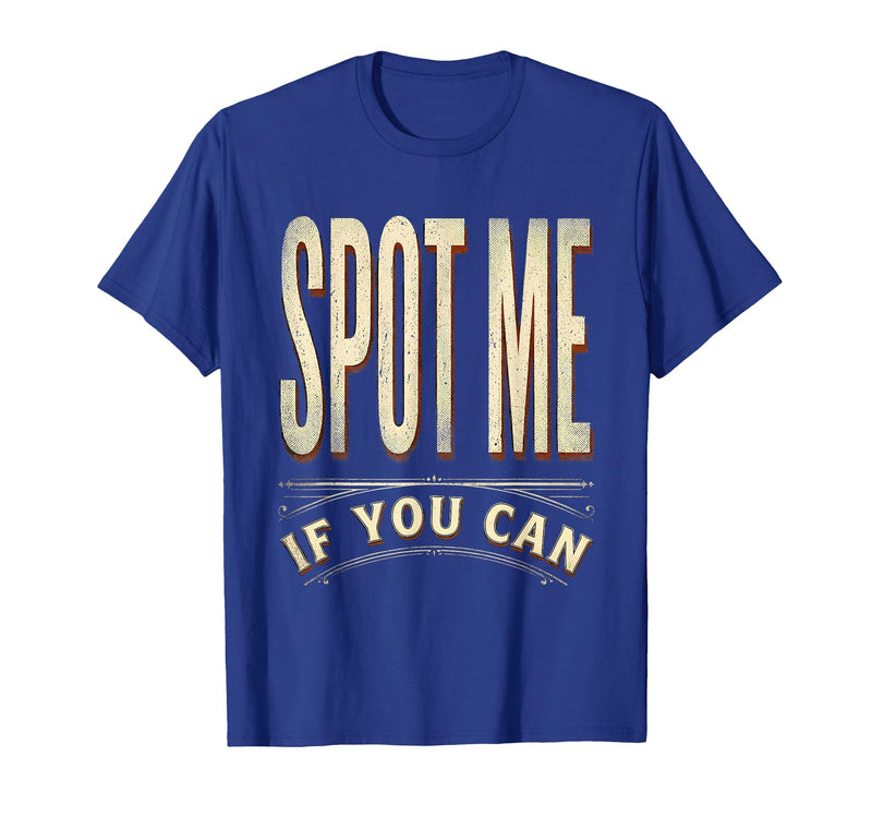 Mademark Spot Me If You Can Whale Shark Design T-Shirt - Royal Blue