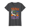 Trach or Treat ICU RN Halloween Nurse Tees Respiratory Therapist Trach or Treat ICU RN Halloween Nurse T-Shirt - Dark