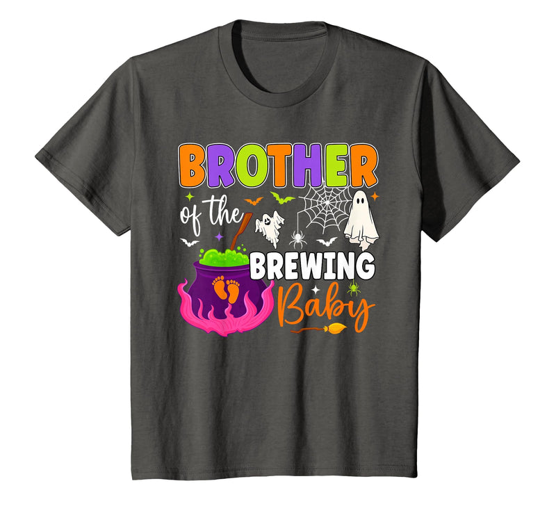 Halloween Baby Shower Brewing Baby Family Matching Brother of Brewing Baby Halloween Theme Baby Shower Spooky T-Shirt -