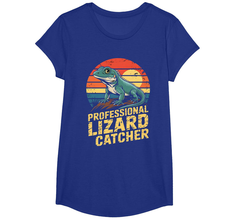 Funny Reptile Enthusiast Tee Lizard Catcher Humor Professional Lizard Catcher Funny Reptile Lover Men Women T-Shirt - Royal