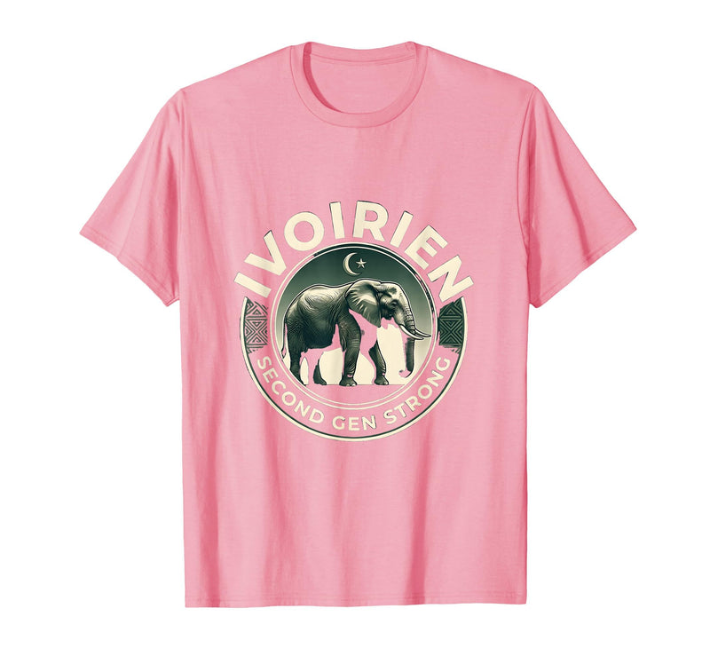 Mademark Ivoirien, Second Gen Strong Elephant Heritage Design T-Shirt - Men - Pink