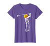 Funny Skeleton Golf Halloween Costume Golf Skeleton Pumpkin Halloween Shirt T-Shirt - Purple Heather