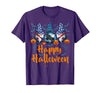 Halloween Designs by Content Design Studio Funny Halloween Gnomes, Happy Halloween T-Shirt - Purple