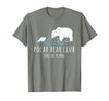 Global Warming Awareness Arctic Winter Ice Polar Bear Club Take The Plunge Ice Bear T-Shirt - Olive Heather