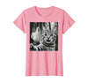 Halloween Cat Selfie with Spooky Ghost t -shir t Halloween Cat Selfie with Spooky Ghost T-Shirt - Pink