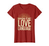 Mademark Banana Is My Love Language Monkey Design T-Shirt - Women - Cranberry Red
