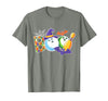 Bowling Boo Creepy Halloween Costume Pumpkin Bowling Lover T-Shirt - Olive Heather