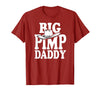 Humor Adult Dad Jokes Fathers Day Tees Big Pimp Daddy Halloween Costume T-Shirt - Cranberry Red