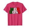 Italian Yeah B Mob Boss Italian Flag 1920s Costume Mafia Party T-Shirt - Red Heather