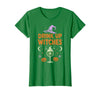 Funny Halloween Tees for Men Women Kids. Drink Up Witches Purple Hat Funny Halloween Men Women T-Shirt - Kelly Green