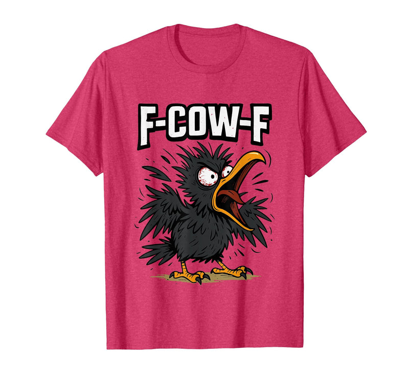 F COW F Crow F-Cow-F T-Shirt - Red Heather
