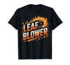 Funny Leaf Blower Fall Costume Couple Halloween Tee T-Shirt - Black