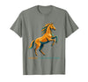 Mademark Horses Over Everything Equestrian Design T-Shirt - Men - Olive Heather