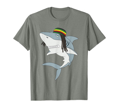Z&Z Clothing Funny Reggae Shark T-Shirt Reggae Shirt T-Shirt