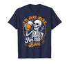 Boos Halloween Costume Cute skeleton I'm Just Here for The Boos Halloween Costume Skeleton Cute T-Shirt - Navy Blue