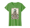 Marching Band Mom Tarot Card Skeleton Halloween Marching Band Mom Tarot Card Skeleton Mom Musical Instrument T-Shirt - Grass