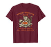 spooky biscuits club shirt Spooky Biscuits Club we Raise Spirits and Knead Biscuits T-Shirt - Burgundy