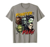 Monster Lover Halloween Season Women Men Kids Horror Scary Monster Lover Vampire Frankenstein Halloween T-Shirt - Slate Grey