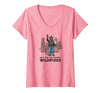 Womens Smokey Bear Only You Can Prevent Wildfires V-Neck T-Shirt - Pink