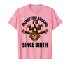Mademark Monkeying Around Since Birth Funny Monkey Design T-Shirt - Men - Pink