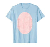 Halloween Pig Belly Costume Halloween Pop Belly Pink Pig Costume T-Shirt - Baby Blue