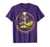 Mademark Certified Banana Enthusiast Funny Monkey Design T-Shirt - Men - Purple