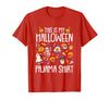 Halloween Shirts Costume Women Men Kids Pajama This is My Halloween Pajama Shirt Pumpkin Witch Skeleton T-Shirt - Red
