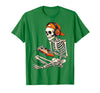Halloween Skeleton Shirts for Gamers Men Boys Kids Halloween Skeleton Gamer Video Gaming Boys Men Kids Funny T-Shirt - Kelly