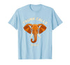 Mademark Trunk Calls Only Funny Elephant Design T-Shirt - Men - Baby Blue
