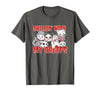 Chillin With My Creeps Apparel Chillin with My Creeps Cat Horror Killer Halloween Costume T-Shirt - Asphalt Grey