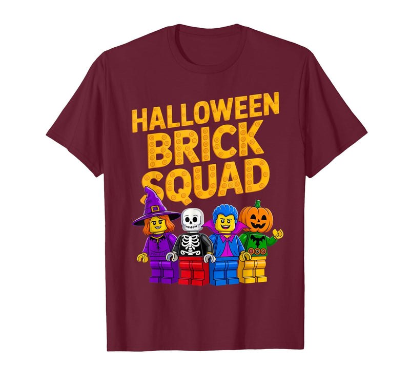 Family Master Builder Birthday Kids Toddler Gifts Halloween Brick Squad Costume Master Builder Blocks Building T-Shirt -